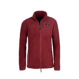 Sherpa Fleecejacket Women DARK RED / XS