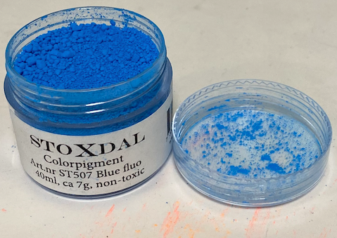 Färgpigment BLÅ FLUO / 40 ML