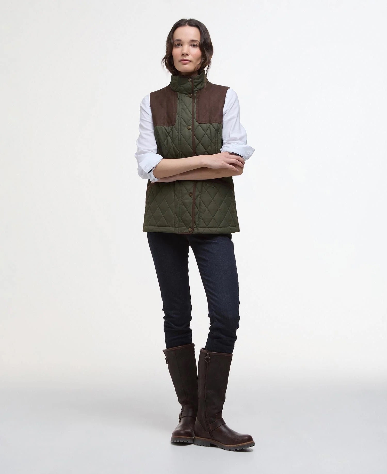 Keeper Gilet Vest Women OLIVE/ANCIENT TARTAN / 12