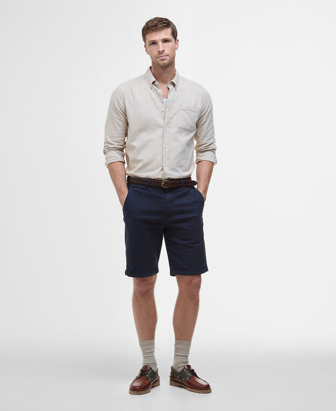 Nelson Tailored Shirt Men STONE / XL
