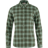 Övik Flannel Shirt Women DEEP FOREST-PATINA GREEN / XS