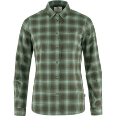 Övik Flannel Shirt Women DEEP FOREST-PATINA GREEN / M