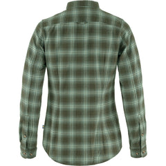 Övik Flannel Shirt Women DEEP FOREST-PATINA GREEN / L
