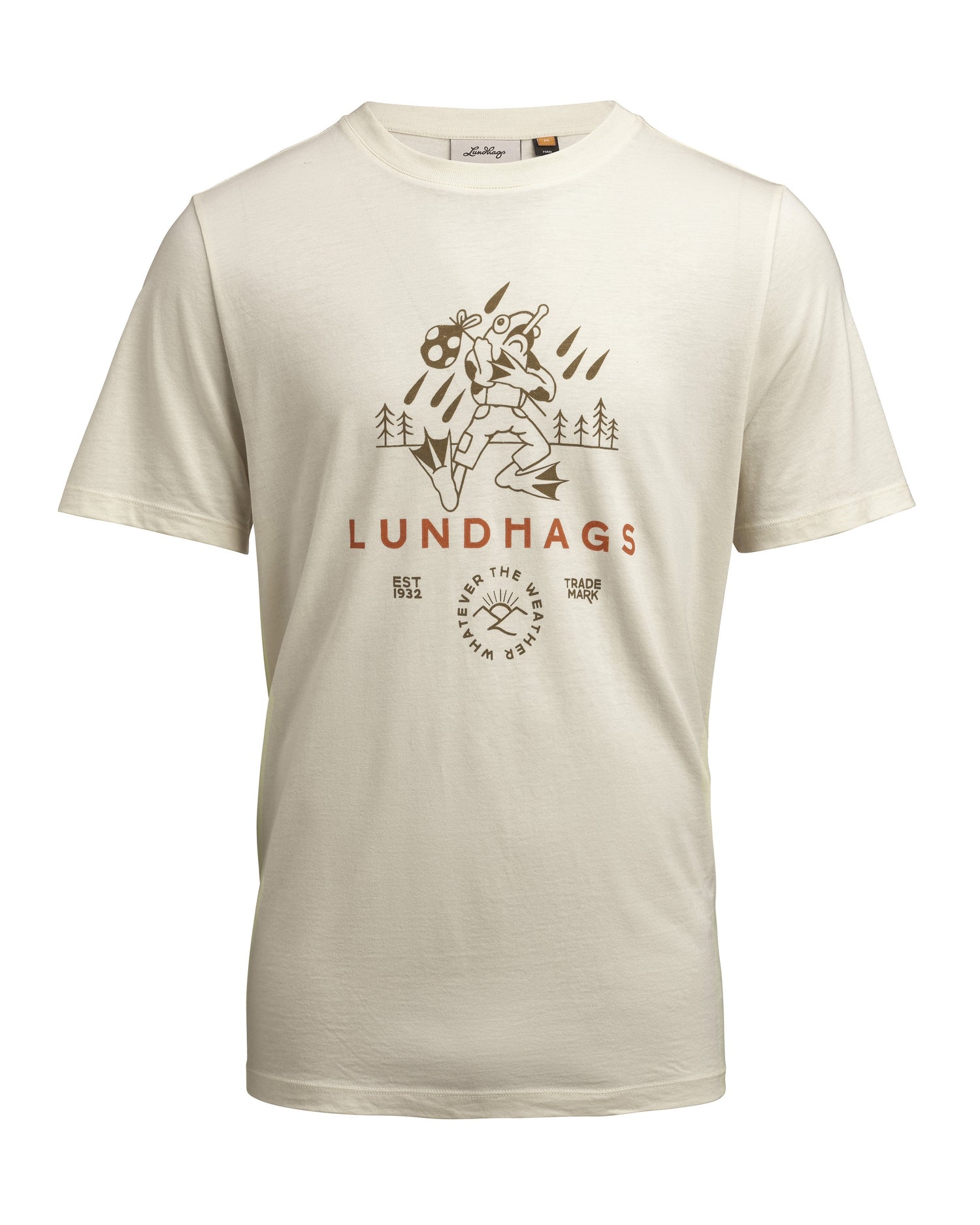 Järpen Printed Mens T-shirt CHALK WHITE / L