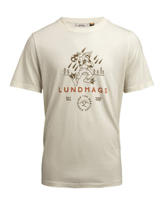 Järpen Printed Mens T-shirt CHALK WHITE / L