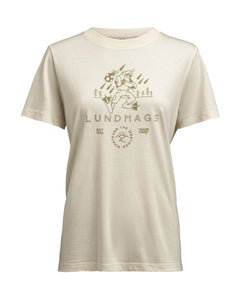 Järpen Printed Womens T-shirt CHALK WHITE / M