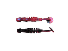 Leech SALMON EGG RED/BLACK / 5 CM
