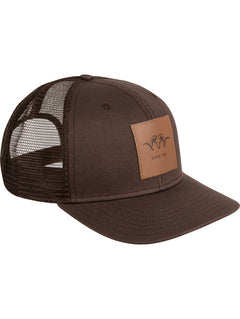 Blaser Leather Badge Cap DARK BROWN / ONE SIZE