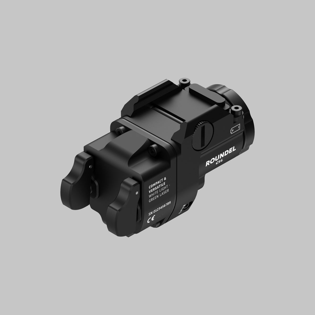 Roundel C1L pistollampa med grön laser 800 Lumen