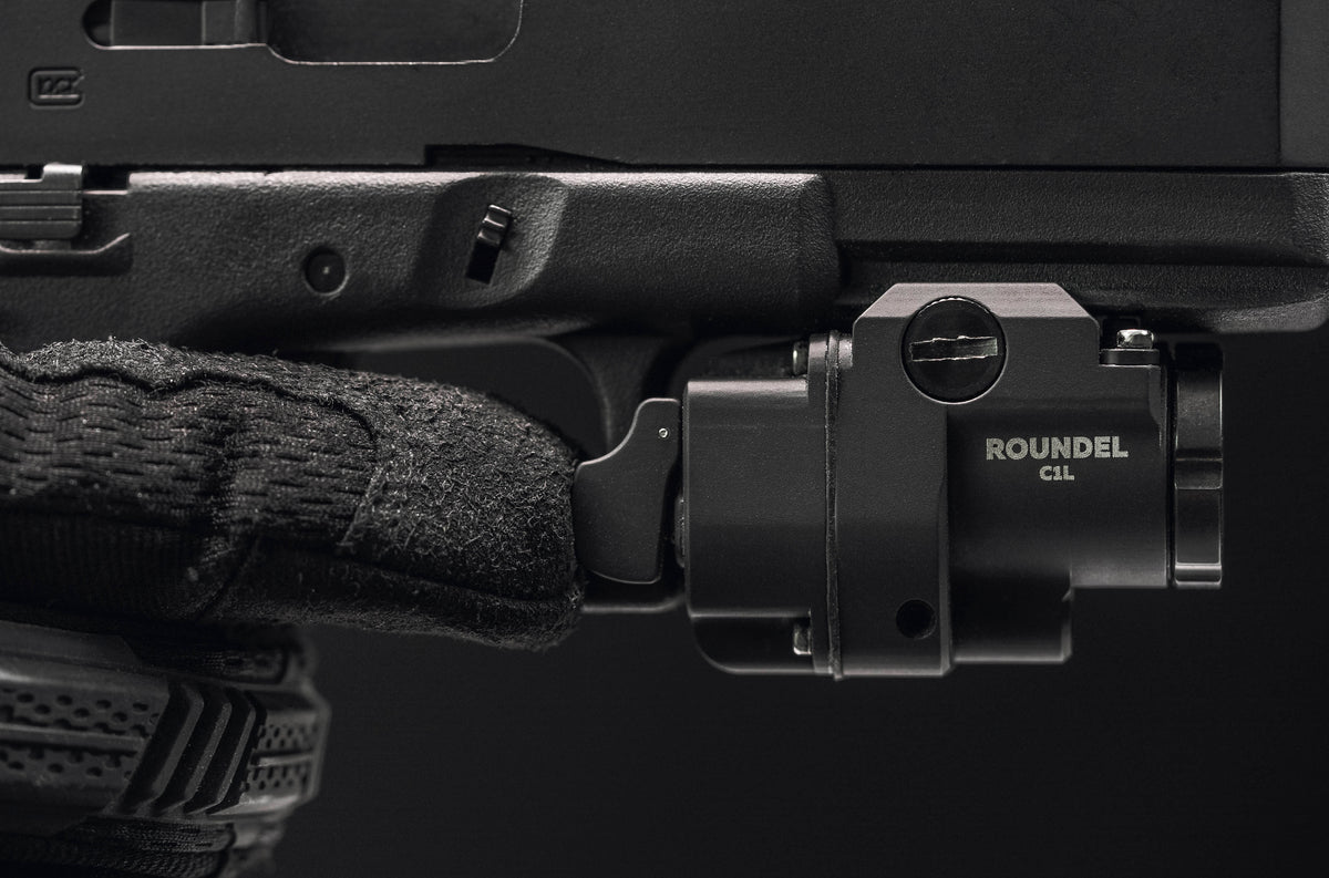 Roundel C1L pistollampa med grön laser 800 Lumen
