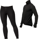 Woolpower 400 paket över & underdel Unisex Black (Full Zip Jacket)