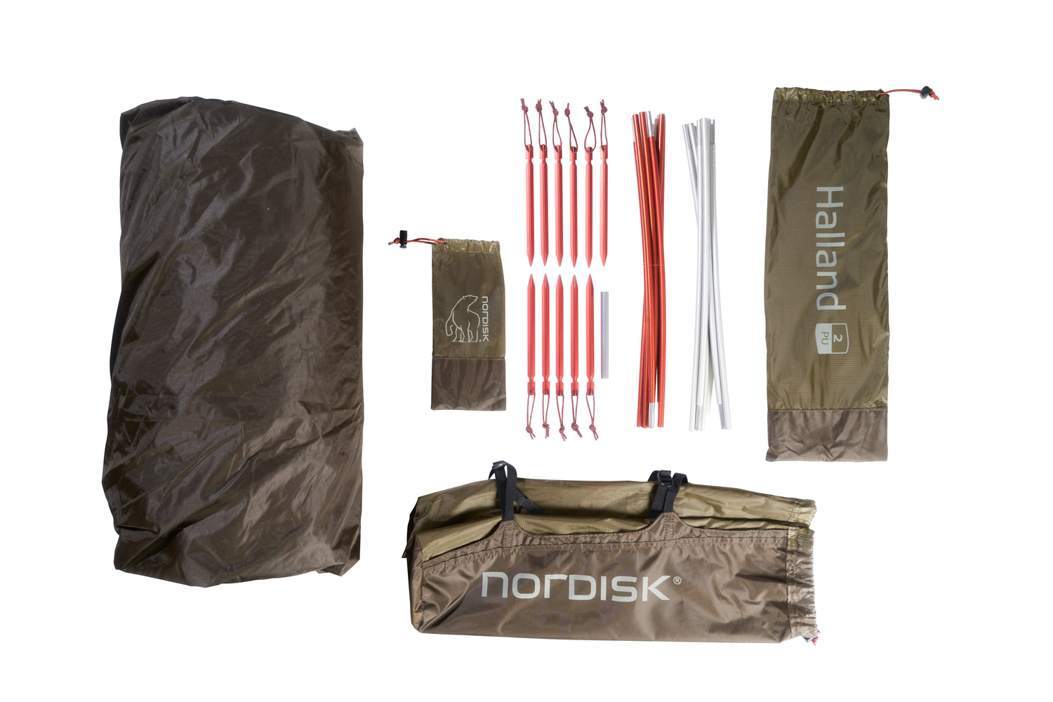 Halland 2 PU (2.0) Tent Dark Olive Green