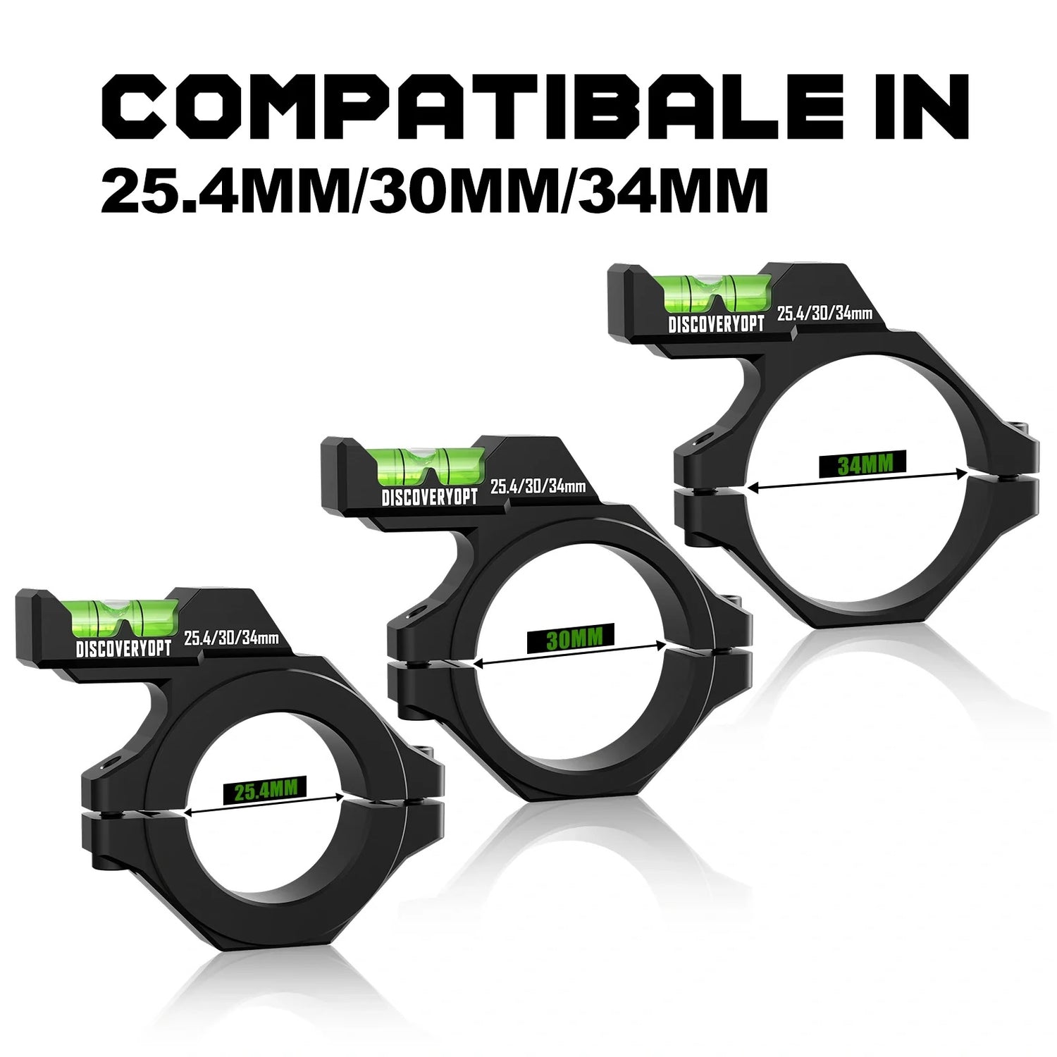 Bubble-Level Multikompatibell 25,4 mm, 30 mm, 34 mm