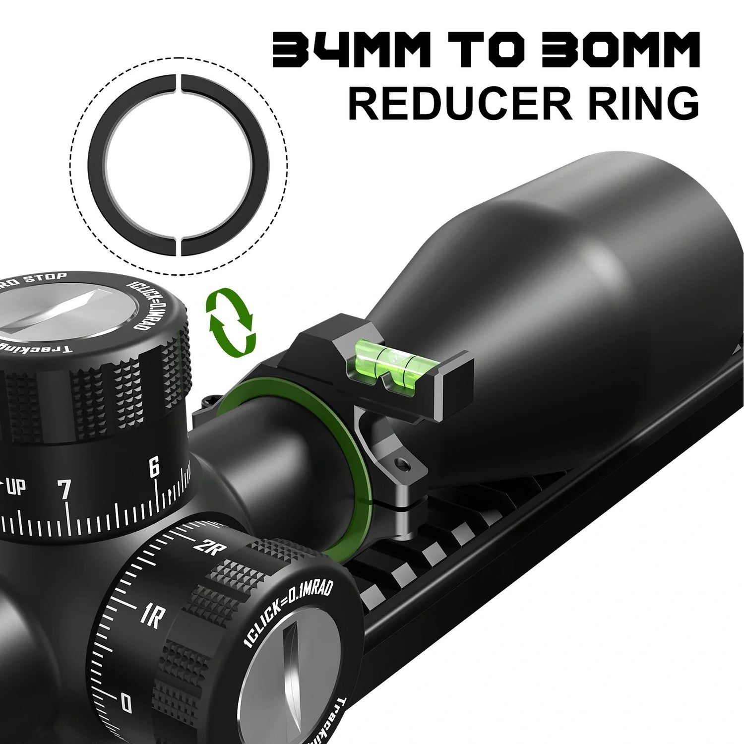 Bubble-Level Multikompatibell 25,4 mm, 30 mm, 34 mm