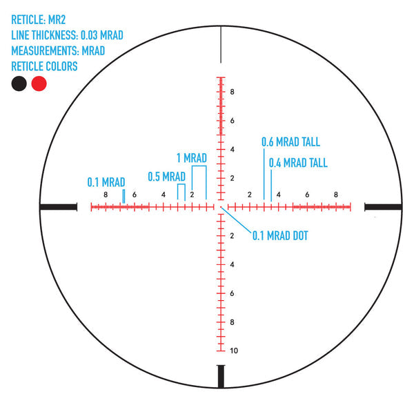 Presidio 3-18x50 MR2 FFP MRAD Kikarsikte