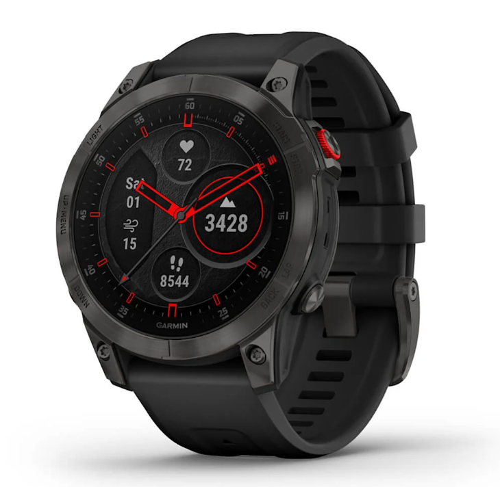 EPIX (Gen 2) DEMO-EX Sapphire, Carbone Gray DLC Titanium Silicone Band