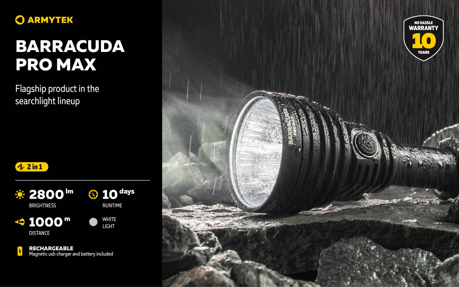 Barracuda Pro Max 2800 Lumen - 1000 meter
