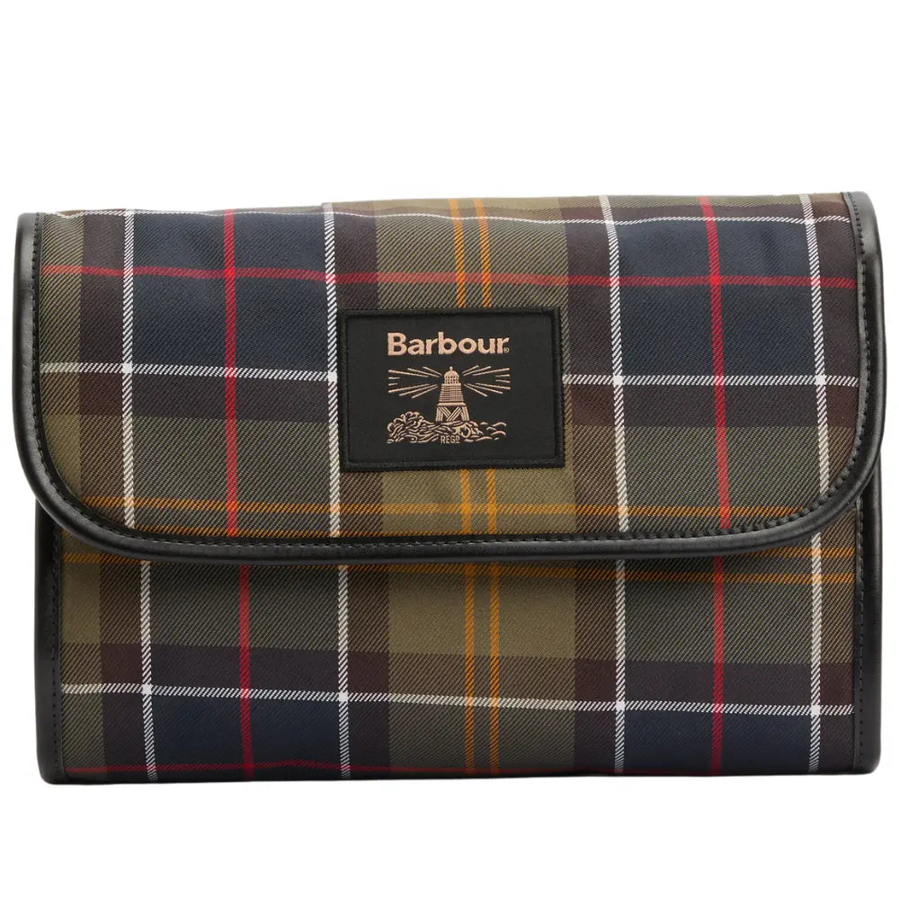 Barbour Tartan Hanging Washbag