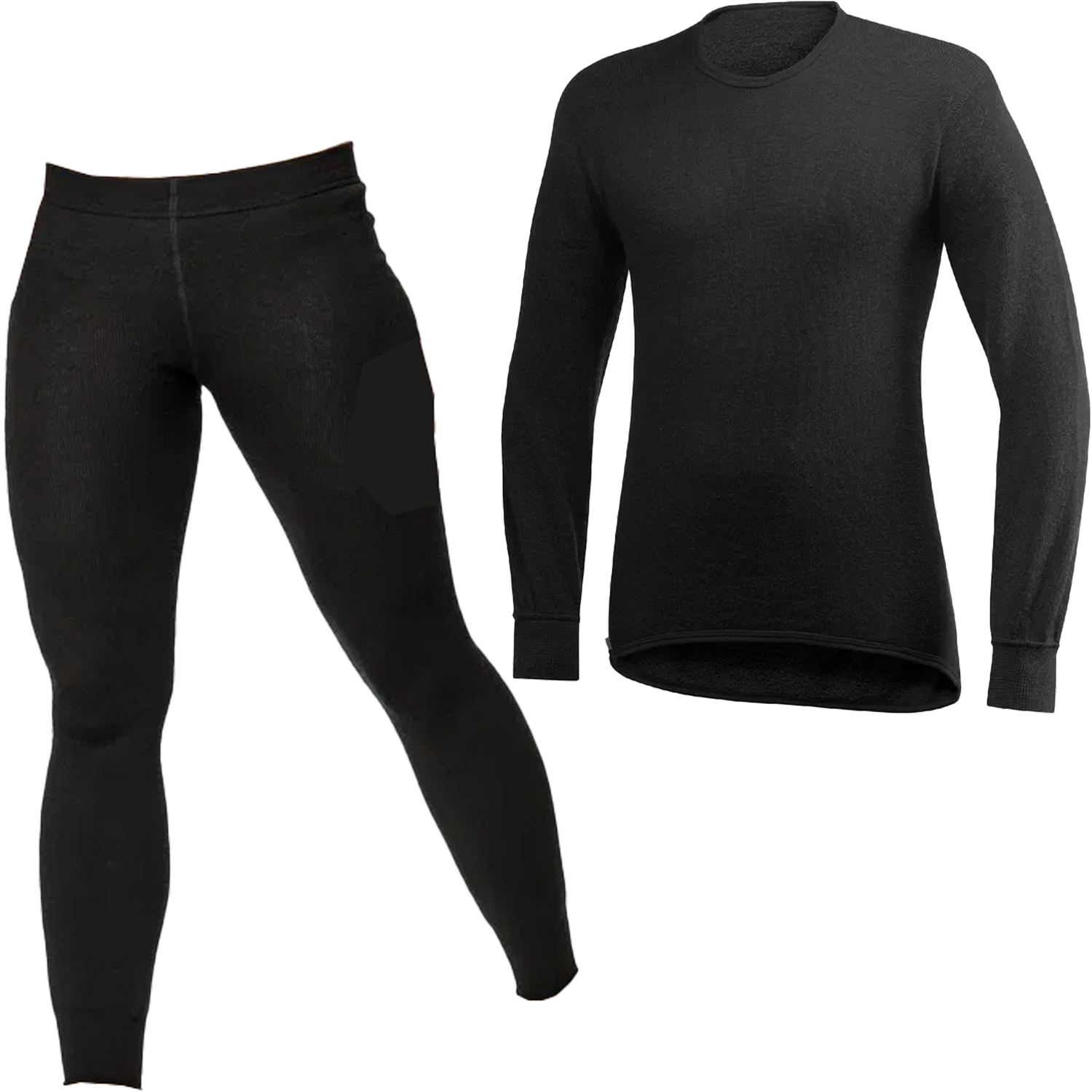 Woolpower 200 paket över & underdel Unisex Black (Crewneck
