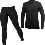 Woolpower 200 paket över & underdel Unisex Black (Crewneck