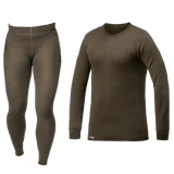 Woolpower 200 paket över & underdel Unisex Forest Green (Crewneck)