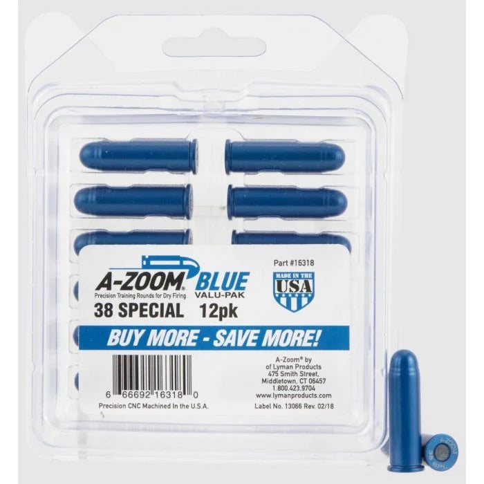 A-ZOOM 38 SPECIAL SNAP CAP 12PK