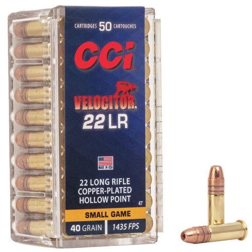 Rimfire Ammunition 22 LR Velocitor CP HP 40 gr 50/box