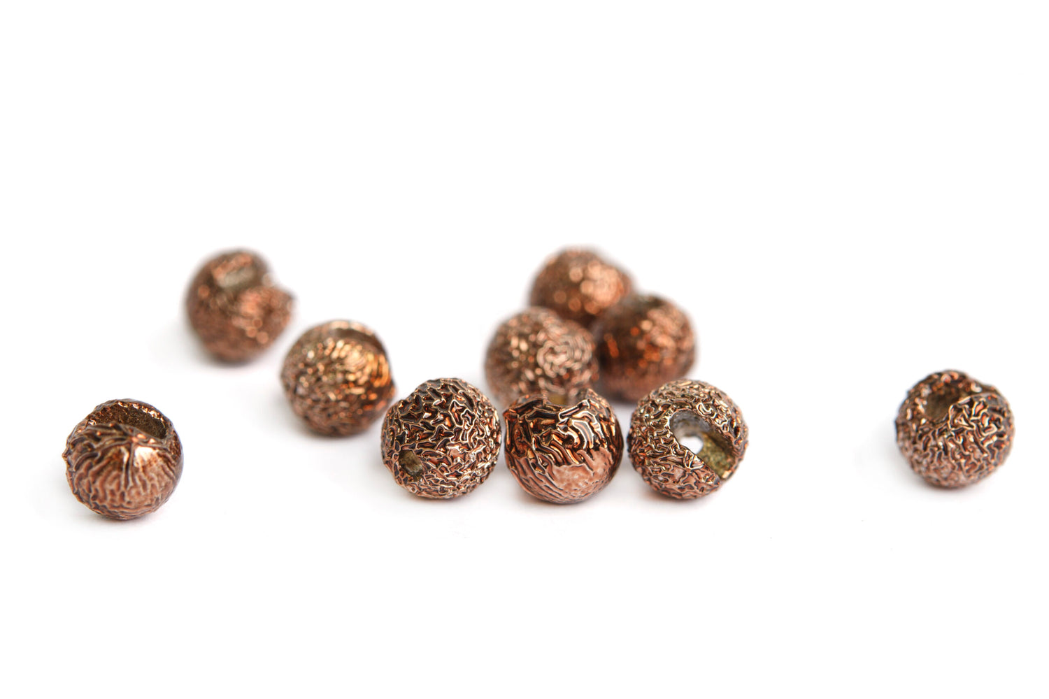 Gritty Slotted Tungsten Beads