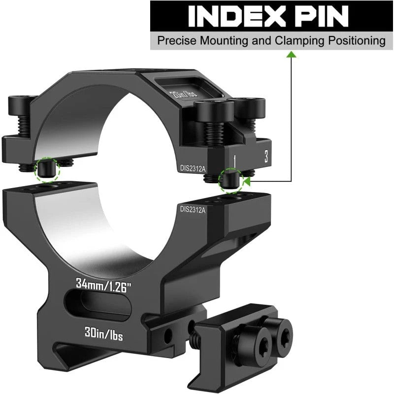 30 mm Picatinnyringar 7075 Aluminium