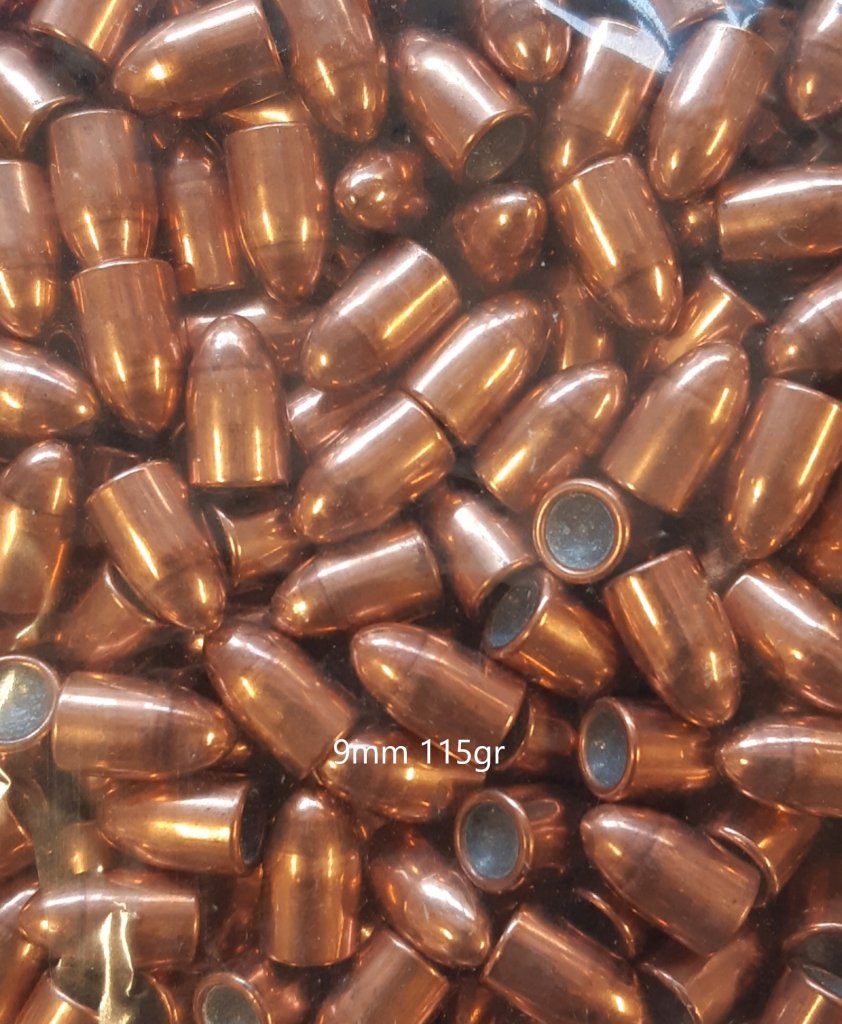 kula 9 mm 115 grain FMJ 500st/förp